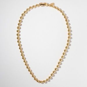 New Vanessa Mooney boss ball gold chain necklace